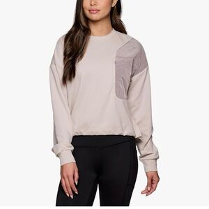 Avalanche Cream Boxy Long Sleeve Sweatshirt